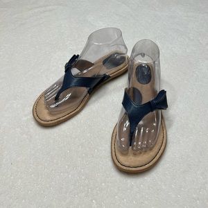 b.o.c. Born Concept Blue Bow Sandals Sz 8